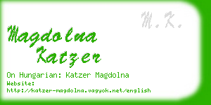 magdolna katzer business card